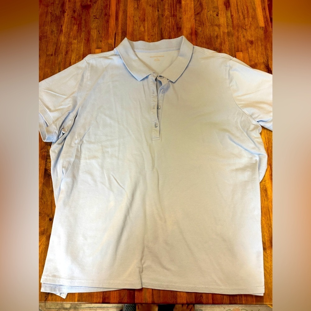 Amazon Basics Polo - Size 3X - Light Blue